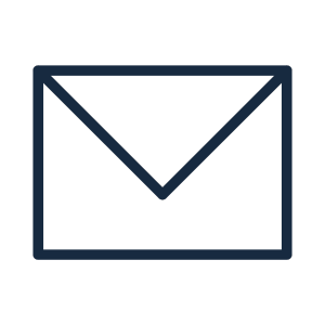Ícone de envelope representando e-mail ou contato